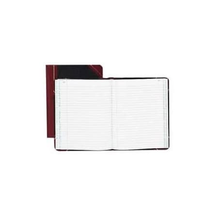 Esselte Boorum & Pease Account Book, Record Ruled, 9-5/8" x 7-5/8", Black Cover, 150 Sheets/Pad 38150R